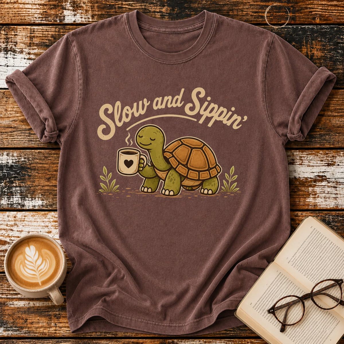 Slow and Sippin' Vintage T-Shirt | Coffee Lover Tee | Slow Living Shir