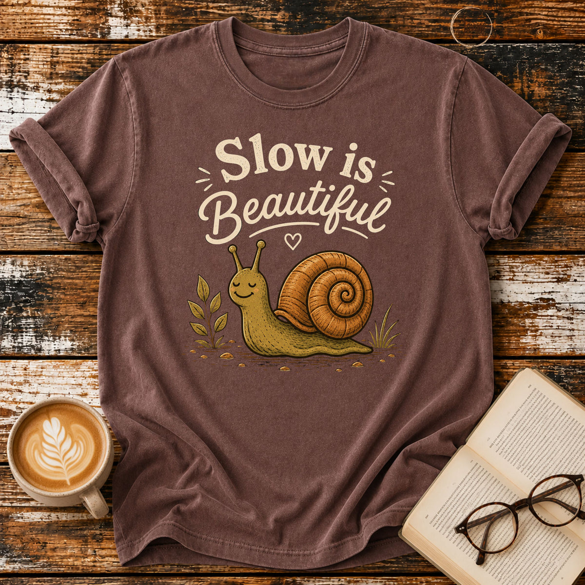 Slow Is Beautiful Vintage T-Shirt | Slow Living Tee | Cozy Nature Shirt